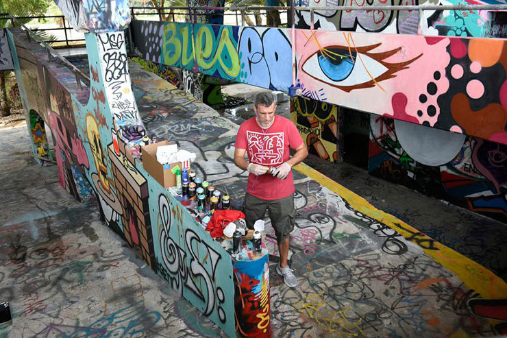 A Miami Waterfront Stadium Slaughtered by Street Artists to Save It