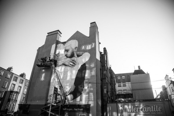 Joe Caslin In Dublin And On A Castle For Same Sex Marriage Brooklyn Street Art 7540