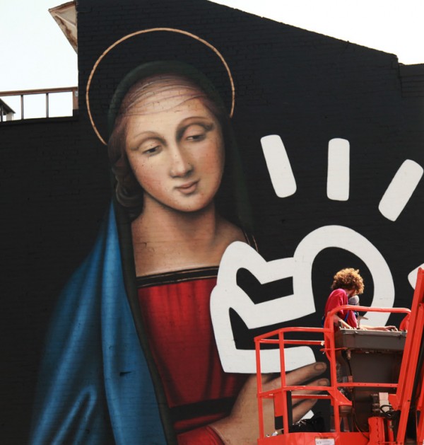 Owen Dippie “Radiant Madonna” Unites Raphael and Haring in Brooklyn ...