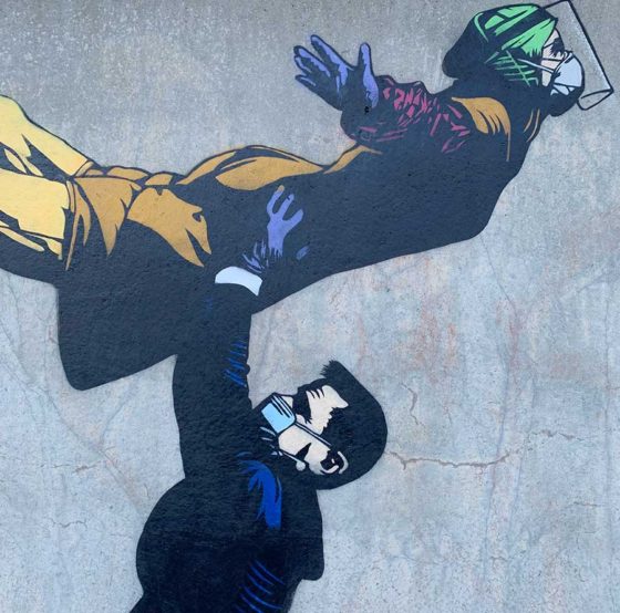 Pøbel Lifts a Hero Aloft in Norway | Brooklyn Street Art