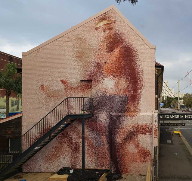 Fintan Magee Paints The Riders Through Bevelled Glass In Sydney