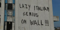 Elfo “Lazy Italian Genius on Wall”