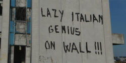 Elfo “Lazy Italian Genius on Wall”